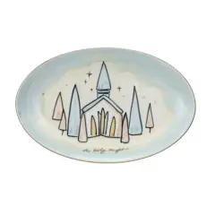 Hello Honey&reg; 8" Oh Holy Night Hand-Painted Stoneware Plate