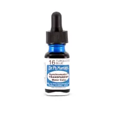 Dr. Ph. Martin's&reg; Synchromatic Transparent Watercolor, 0.5oz. 16 Turquoise Blue