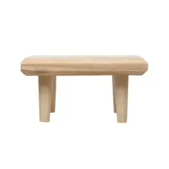 Hello Honey&reg; 11" Paulownia Wood Footed Pedestal