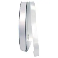 JAM Paper 5/8" x 100yd. Double Face Satin Ribbon White