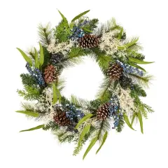 24" Blueberry Fields Wreath