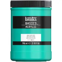 Liquitex&reg; BASICS&trade; Acrylic Paint Jar, 32oz.Bright Aqua Green