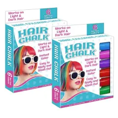 The Pencil Grip&trade; Hair Stix Hair Chalk, 2 Packs of 6