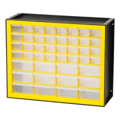 IRIS&reg; Yellow & Black 44-Drawer Parts Cabinet