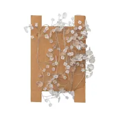 Hello Honey&reg; 6ft. Clear Acrylic Beads & Silver Metal Garland