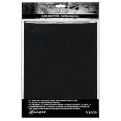 Tim Holtz&reg; Distress&reg; 8.5" x 11" Black Heavystock, 5ct.