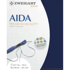 Zweigart&reg; Stern-Aida 14 Count Pre-Cut Fabric Marine Blue