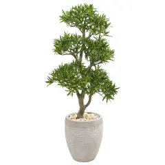 3.5ft. Bonsai Tree in Sandstone Planter