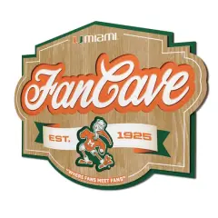 NCAA Fan Cave Sign Miami Hurricanes