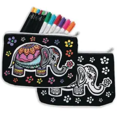 S&S&reg; Worldwide Velvet Art Fabric Elephant Pouch, 12ct.