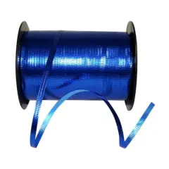 JAM Paper 3/16" x 250yd. Metallic Curling Ribbon Royal