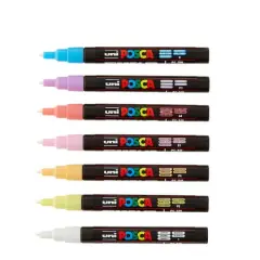 Uni Posca PC-3M Soft Color Fine Tip Marker Set