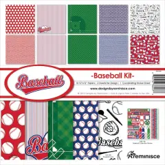 Reminisce Collection Kit 12"X12"-Baseball