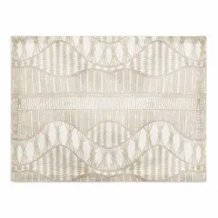 Lace Pattern Cotton Twill Placemat Cream