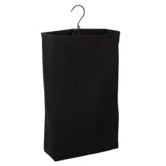 Household Essentials 27" Door Hanging Laundry Bag Black