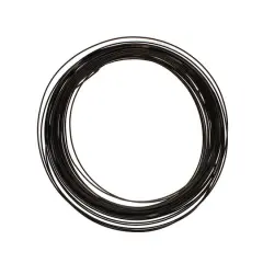 The Beadsmith&reg; Wire Elements&trade; 21 Gauge Tarnish Resistant Half Round Soft Temper Wire, 7yd. Black
