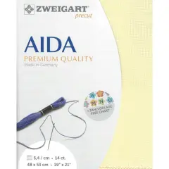 Zweigart&reg; Stern-Aida 14 Count Pre-Cut Fabric Yellow
