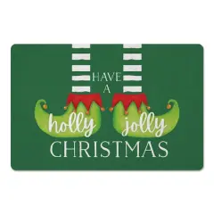 Have a Holly Jolly Christmas Elf Floor Mat