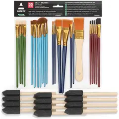 Arteza&reg; 35-Piece Craft Brush Set