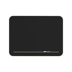 U Brands Framed Black Magnetic Glass Dry-Erase Board, 36" x 24"