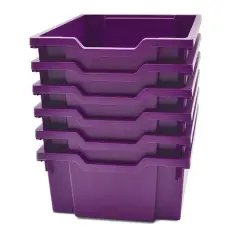 Gratnells Deep F2 Tray, 6ct. Plum Purple