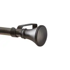 Home Details Trumpet Curtain Rod Satin Nickel