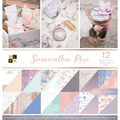 DCWV&reg; Samantha Rose Double-Sided Cardstock Paper Pad, 12" x 12" 