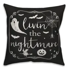 Livin The Nightmare Throw Pillow