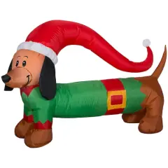 4ft. Airblown&reg; Inflatable Christmas Weiner Dog