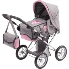 Bambolina Orlando Modern Doll Pram with Handbag
