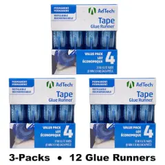 AdTech&shy;&shy;&shy;&shy;&shy;&shy;&reg; Tape Glue Runners&trade;, 3 Packs of 4