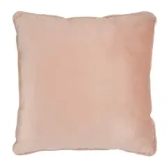 18" Velvet Pillow with Piping by Ashland&reg; Pink