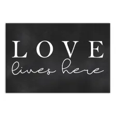 Love Lives Here Canvas Art