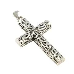 Antique Silver Filigree Cross Pendant by Bead Landing&trade;