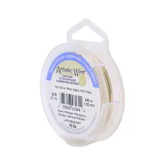 Artistic Wire&reg; 18 Gauge Silver Plated Tarnish Resistant Colored Copper Craft Wire, 20ft. Pearl Silver