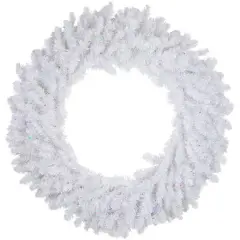 3ft. Pre-Lit White Pine Christmas Wreath, Multicolor LED Lights