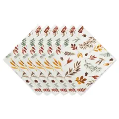 DII&reg; Thanksgiving Thankful Autumn Fall Leaves Dinner Napkins, 6ct.