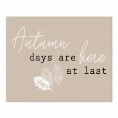 Autumn Days At Last Tabletop Canvas