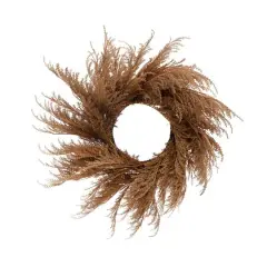 Hello Honey&reg; 28" Blush Faux Pampas Grass Wreath