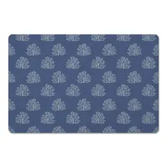 Blooming Bush Floor Mat Navy