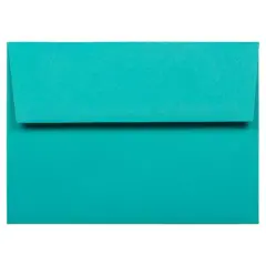 JAM Paper A7 Colored Invitation Envelopes, 50ct. Sea Blue
