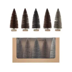 Hello Honey&reg; 8" Neutral Color Sisal Bottle Brush Tree with Wood Base Set