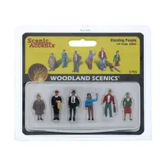 Woodland Scenics&reg; 1/4" Standing People Scale Figures 
