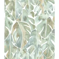 RoomMates Cat Coquillette Philodendron Peel & Stick Wallpaper Blue and Green