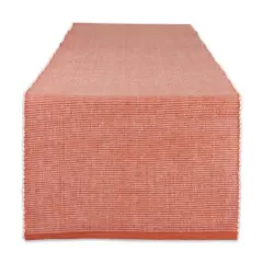 DII&reg; 108" Vintage Red & White 2-Tone Ribbed Table Runner