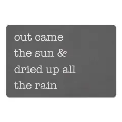 Out Came The Sun 18" x 27" Floor Mat