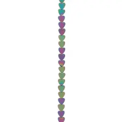 Multicolor Hematite Heart Beads, 4mm by Bead Landing&trade;