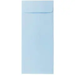 JAM Paper Colored #10 Policy Business Premium Envelopes, 50ct. Pastel Baby Blue
