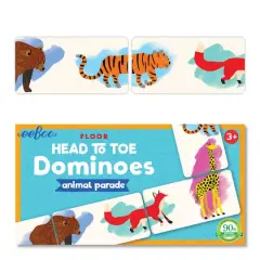 eeBoo Animal Parade Head to Toe Dominoes