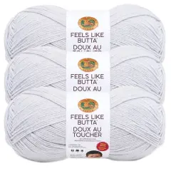 3 Pack Lion Brand&reg; Feels Like Butta&trade; Yarn Pale Gray